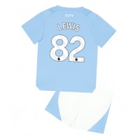 Dětský fotbalový dres Manchester City Rico Lewis #82 2023-24 Domácí Krátký Rukáv (+ trenýrky)